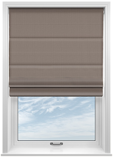 Lyra, Cedar - Motorised Roman Blind